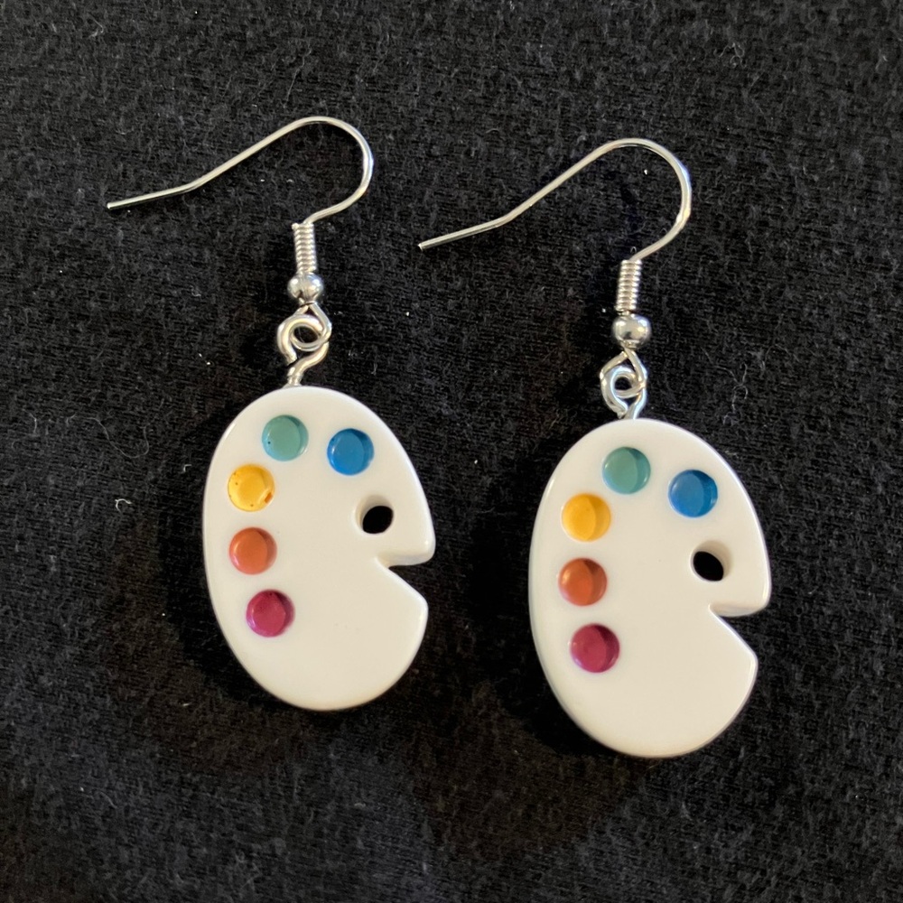 Vibrant Artist Palette Earrings